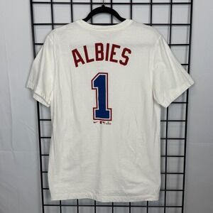 Nike Atlanta Braves OZZIE Albies #1 City Connect T-Shirt Mens Medium White
